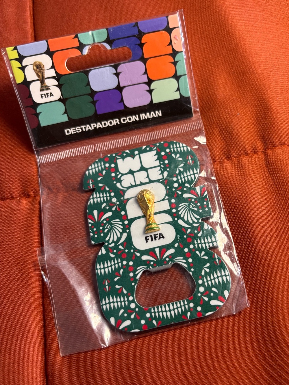 Collectible FIFA World Cup 2026 Magnetic Bottle Opener Purchased In Mexico
